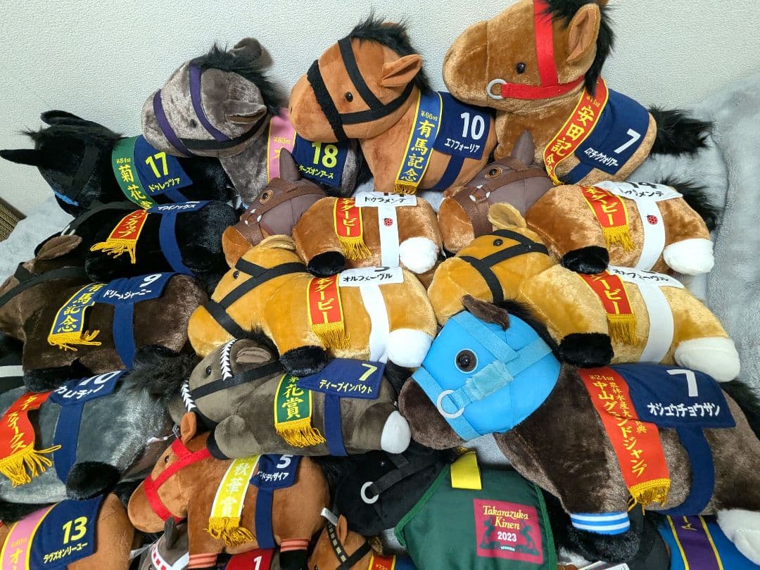 サラブレッドコレクション big ぬいぐるみ マスコット 競馬 ダービーまとめ