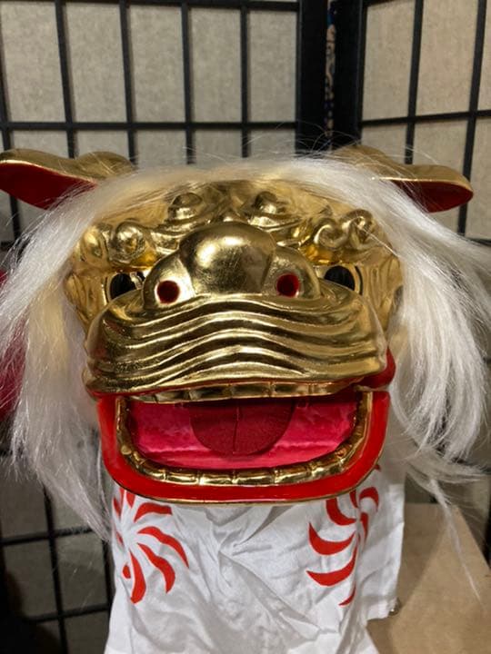 手獅子 日本舞踊 小道具 希少 手獅子 日本舞踊 小道具 獅子舞 赤獅子 舞手