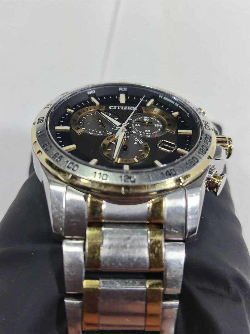 シチズン アテッサ　エコドライブ　ジャパネットコラボ　電波時計　20気圧防水