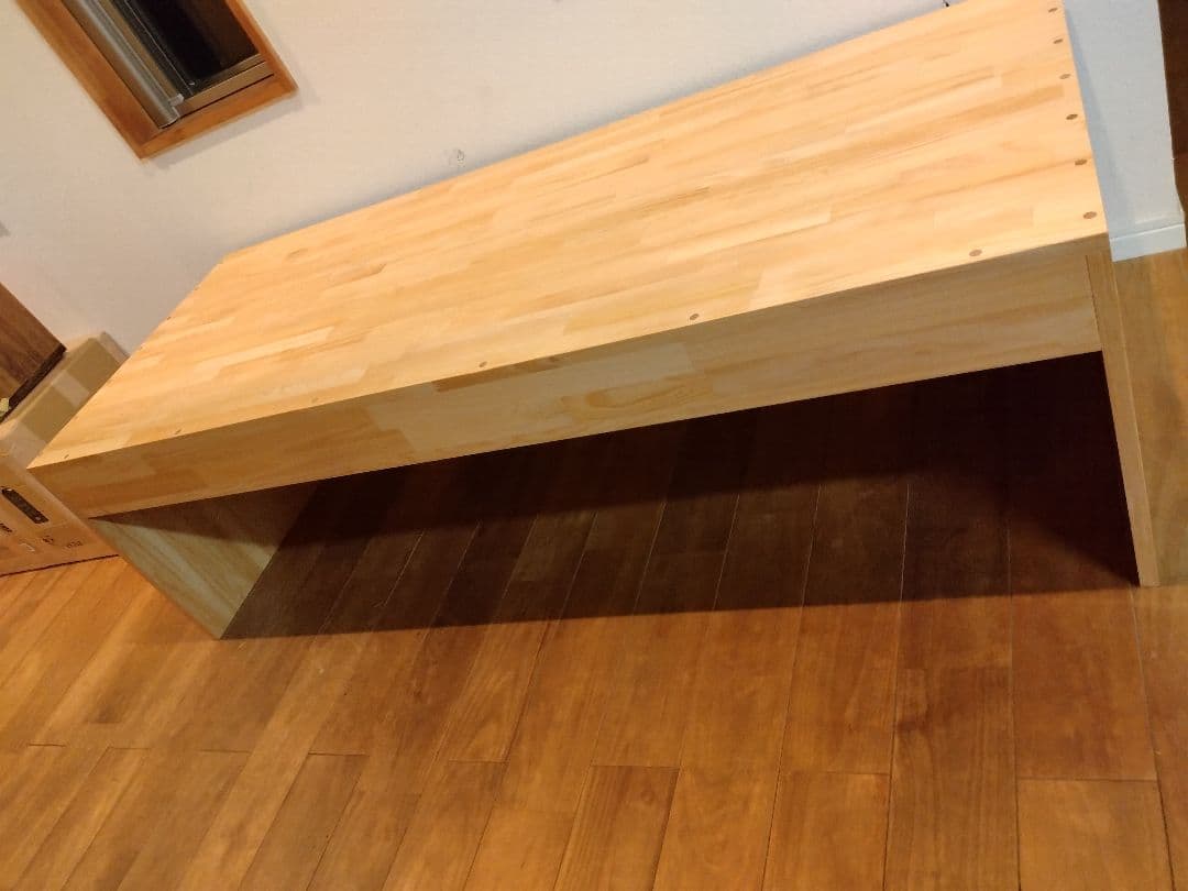 木製 ハンドメイド オーダー コの字 テーブル キヌカ シェルフ ラック