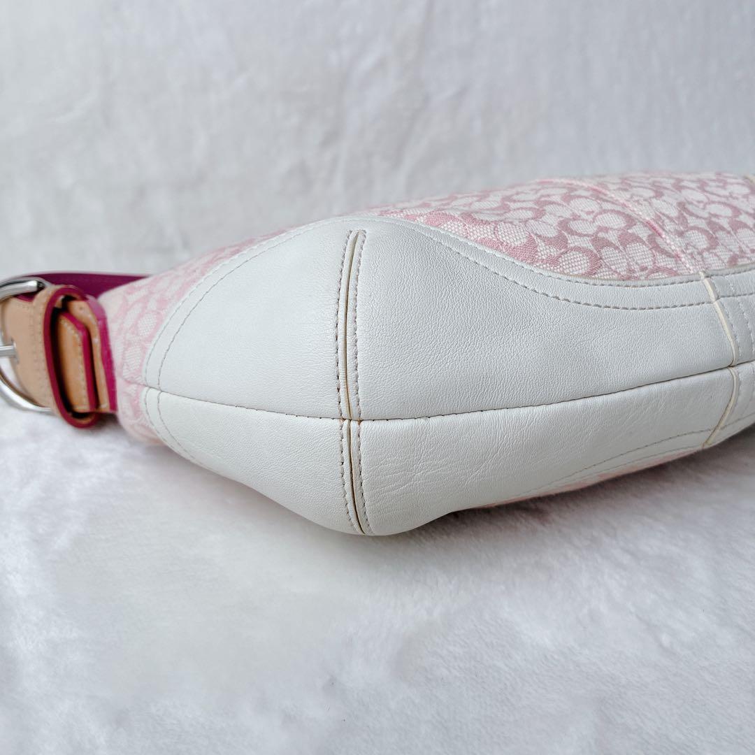 コーチ coach ハンドバッグ ワンショルダー シグネチャー ホーボー ピンク