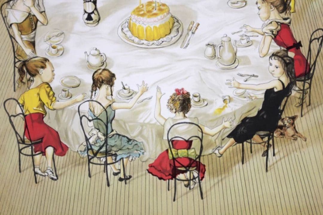 □希少・格安□藤田嗣治「誕生会」リトグラフ スタンプサインと印譜 真