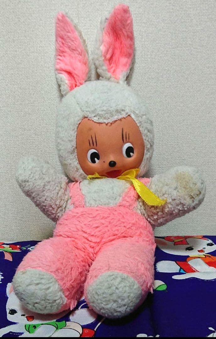 ラバーフェイスうさぎ ビンテージ アンティーク　ラビット　ウサギ