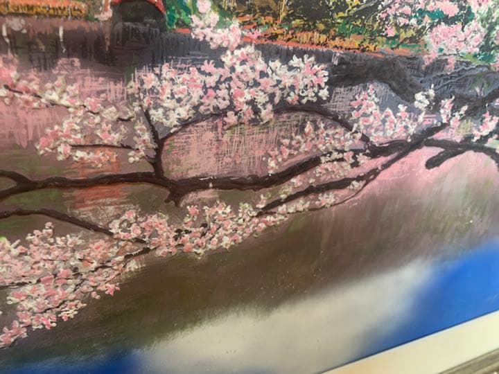 京都　漆喰画　絵画