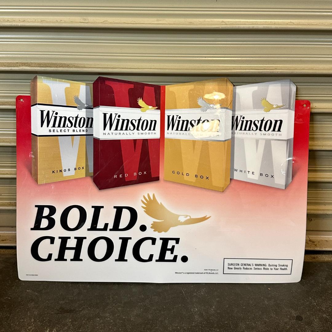 Winston（ウィンストン）BOLD CHOICE アメリカコンビニ広告サイン