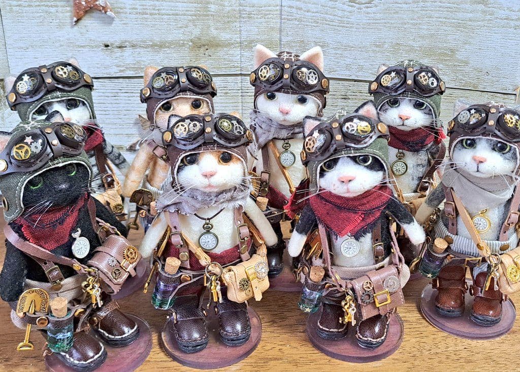 羊毛フェルト☆星屑集め部隊(灰白さん)