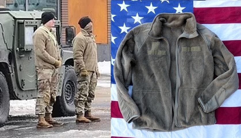 米軍実物 ポーラテックフリースジャケット M-R コヨーテ ECWCS 156