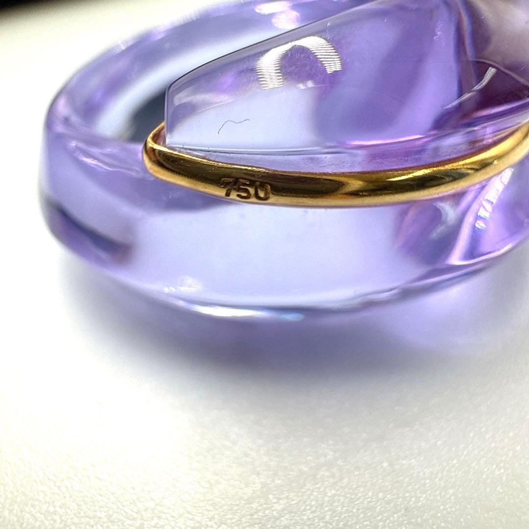 Baccarat バカラ 750 クリスタルガラス コキアージュ リング