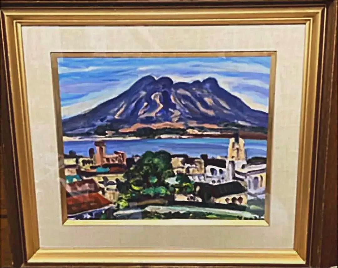 真作/西村秀岳/孤村新藹/こそんしんあい/新緑田家図/掛軸/名家伝来/AE-33