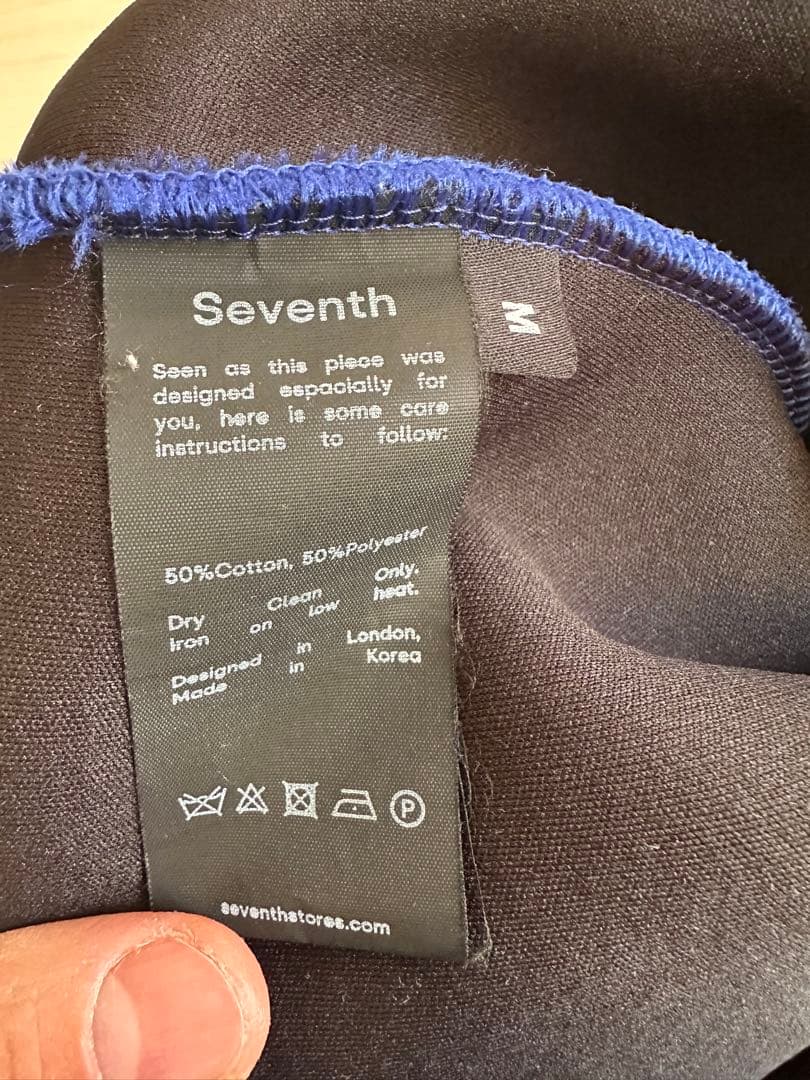 Seventh V2 ケミカルブルー　フーディー　M