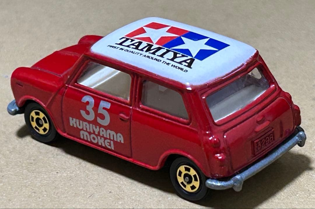 トミカ 青箱 ミニクーパー クリヤマ模型 タミヤ 赤