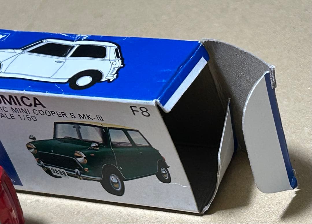 トミカ 青箱 ミニクーパー クリヤマ模型 タミヤ 赤