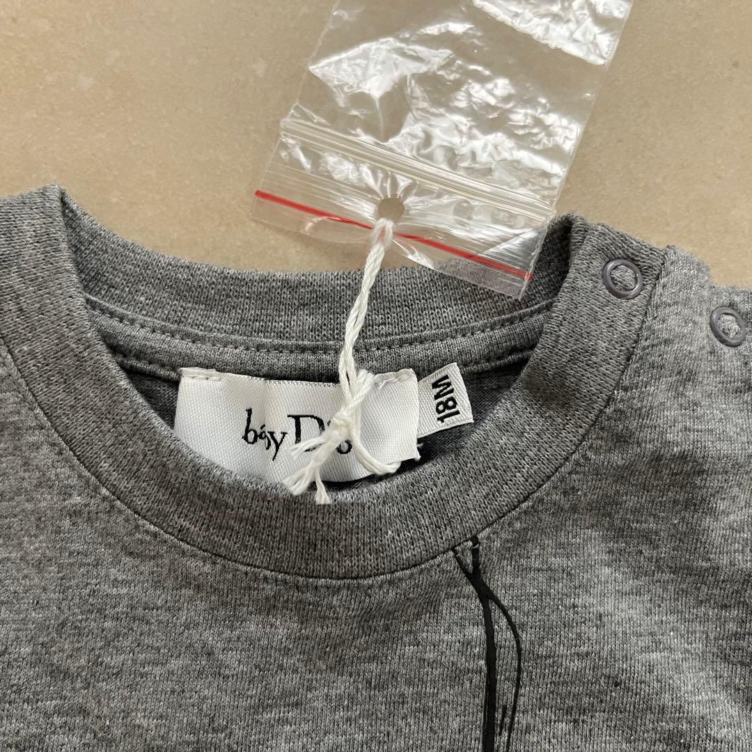 新品未使用】Baby Dior ベビーディオール グレー Tシャツ 80cm