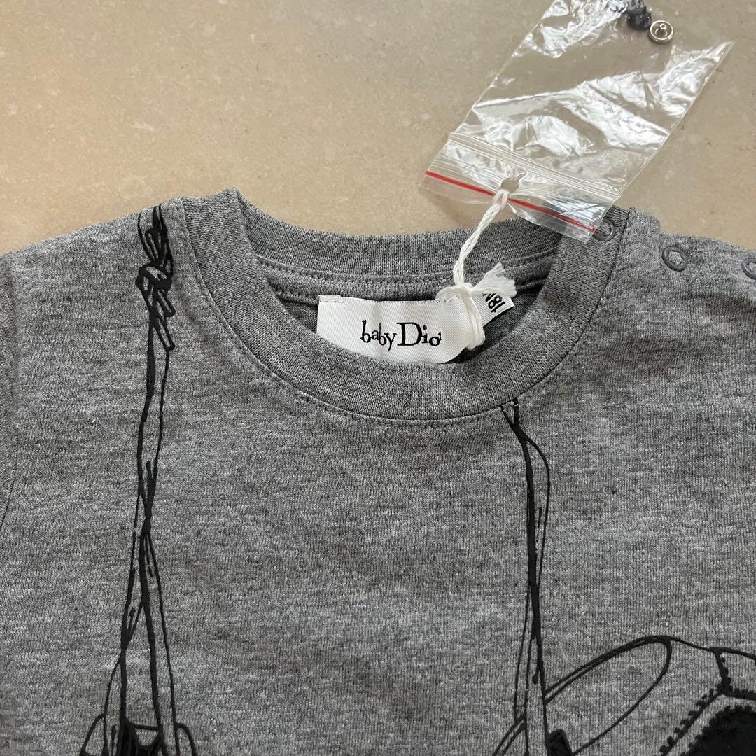 新品未使用】Baby Dior ベビーディオール グレー Tシャツ 80cm