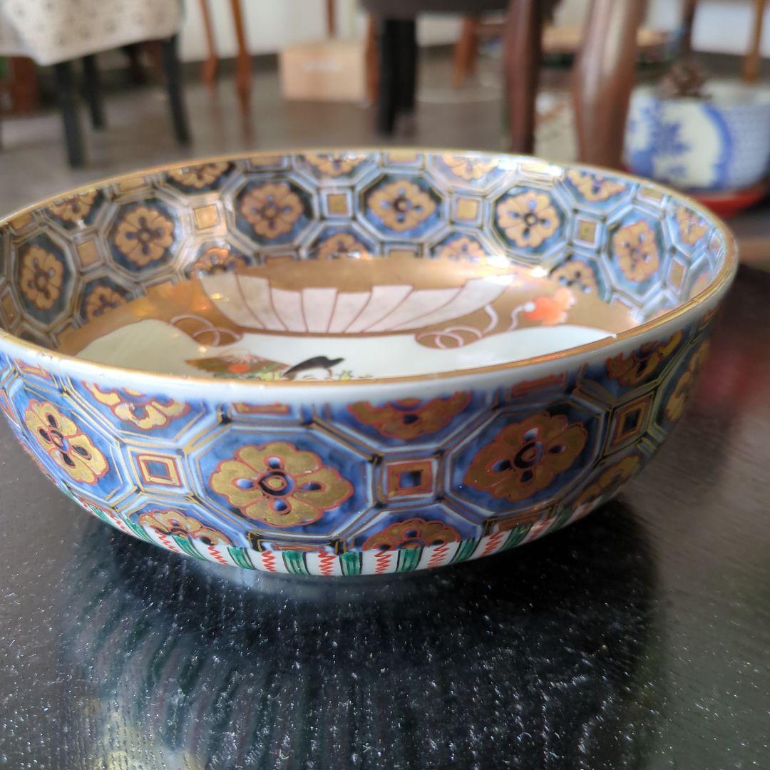 骨董 古伊万里 恵比寿様 染錦 鉢 ③ 金彩 器 アンティーク - メルカリ