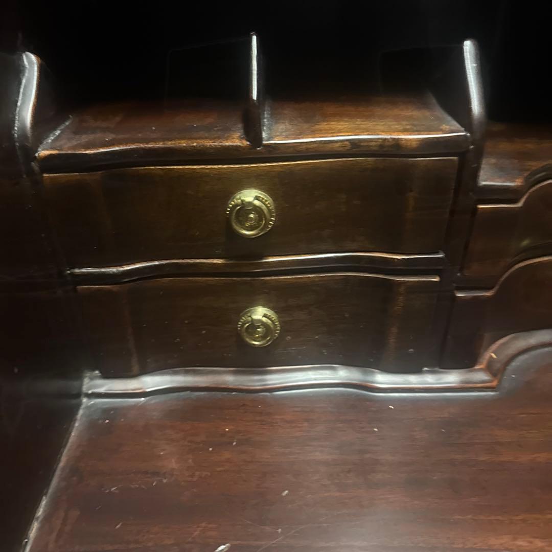 輸入家具 マホガニー ダークブラウン イギリス ライティングデスク