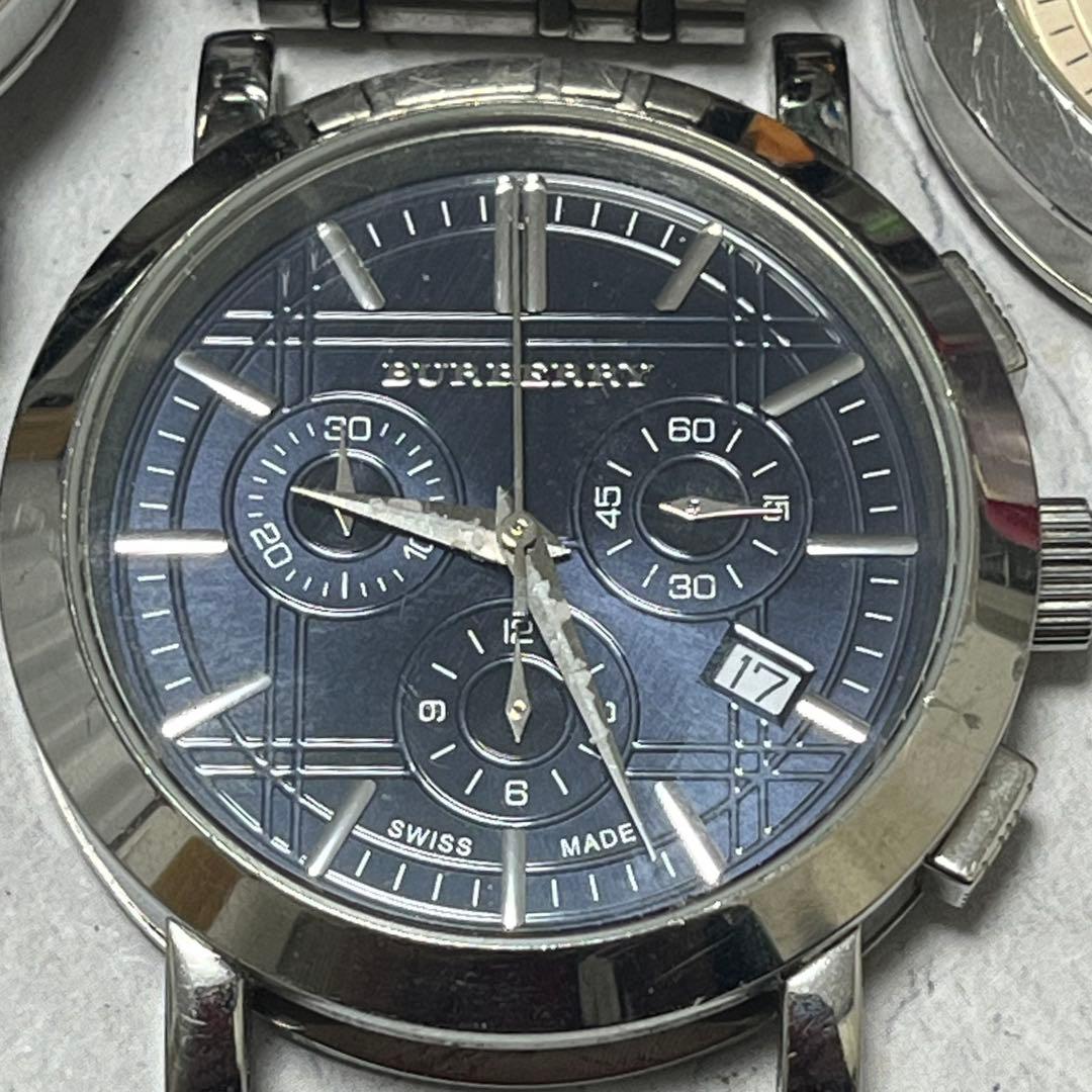 BURBERRY シルバー アナログ 腕時計セット　左２個稼働中