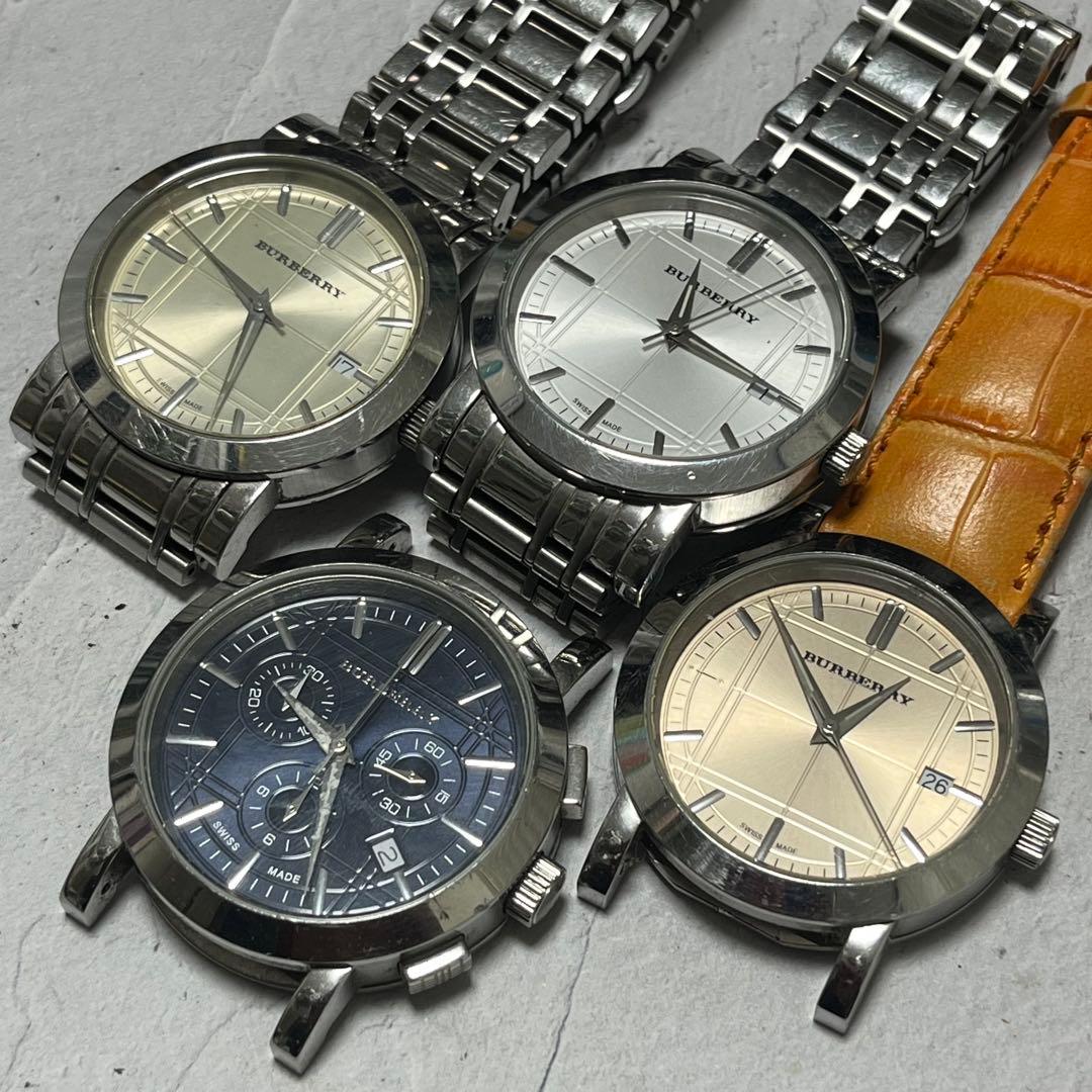 BURBERRY シルバー アナログ 腕時計セット　左２個稼働中