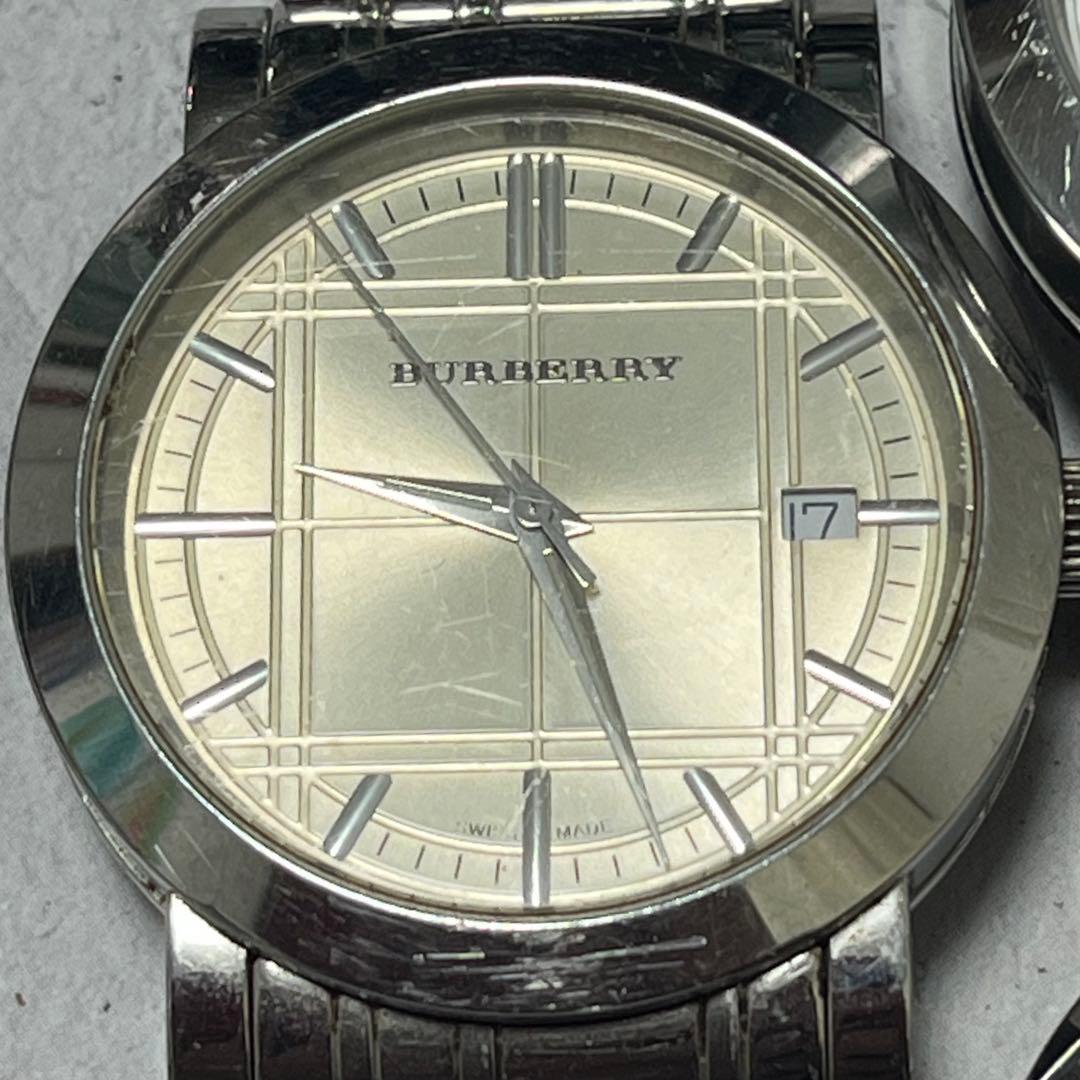 BURBERRY シルバー アナログ 腕時計セット　左２個稼働中