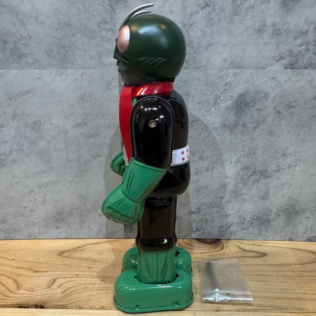 希少新品】ビリケン商会 ブリキ 仮面ライダー ゼンマイ歩行 デッドストック