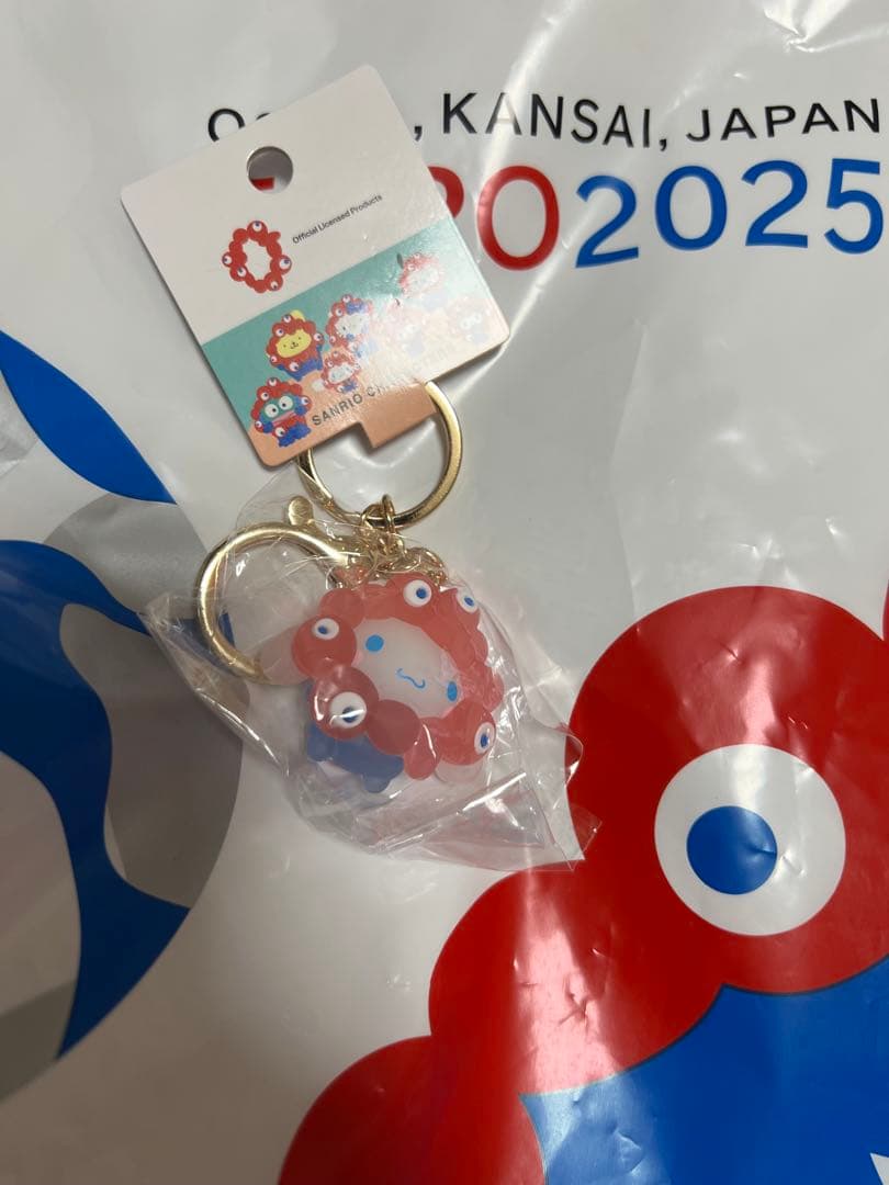 万博　サンリオキャラクター 立体マスコットクリアキーホルダー コンプリートセット