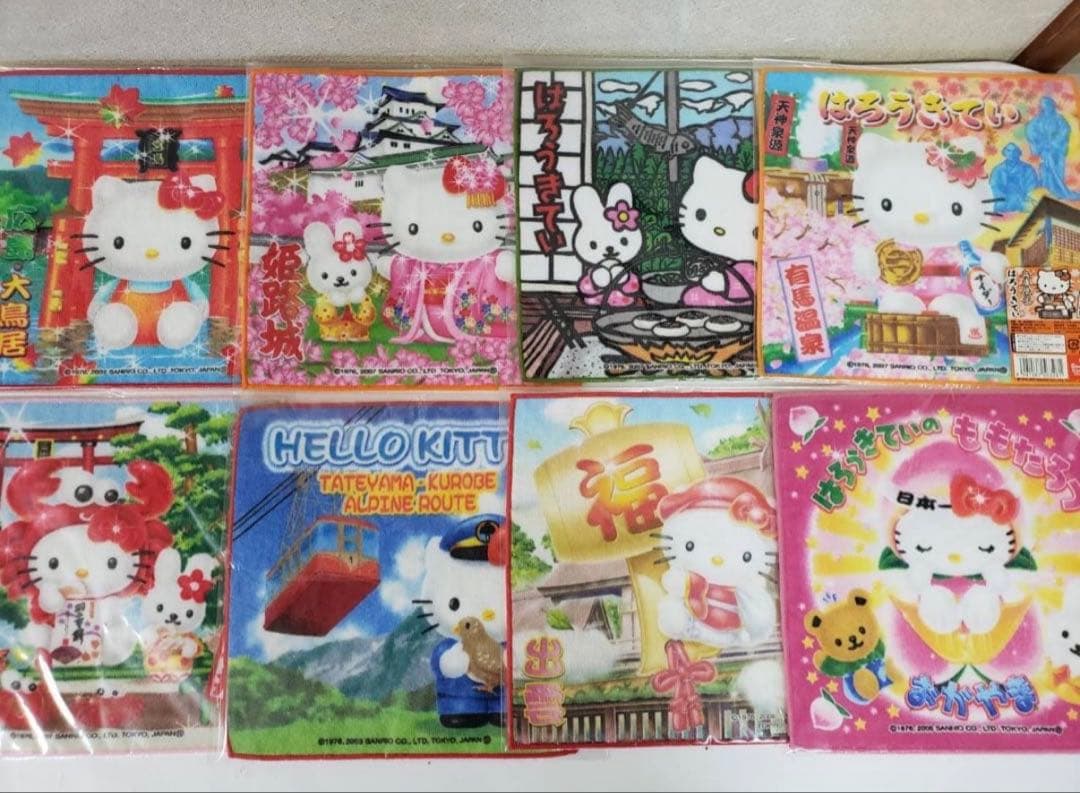 ハローキティ ご当地タオル 115枚セット