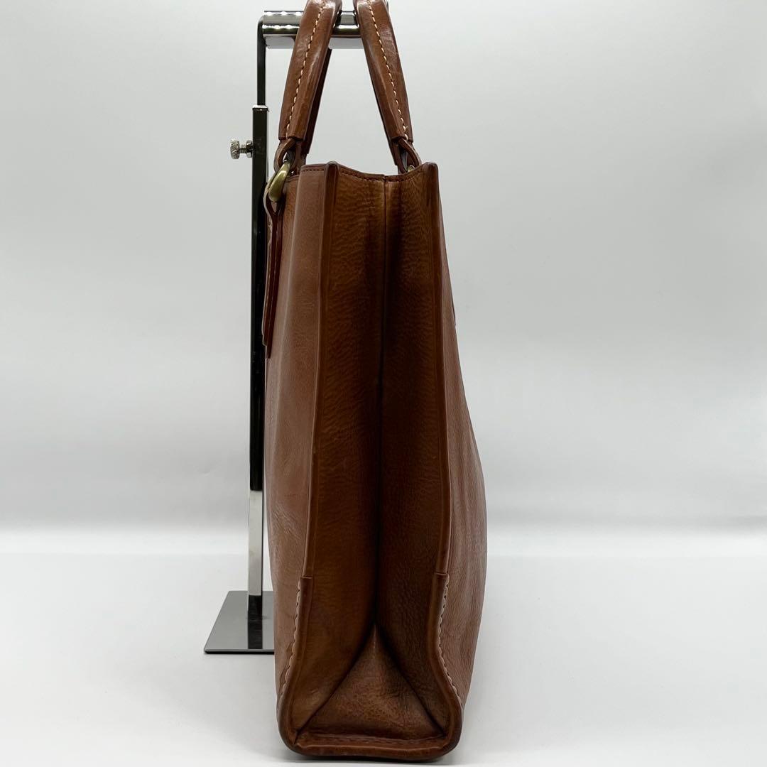 土屋鞄　ビジネスバッグ　ウルバーノ　シティトート　レザー　ブラウン　A4可