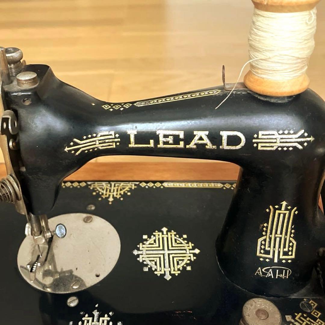古道具 アンティーク 手回しミシン LEAD インテリア