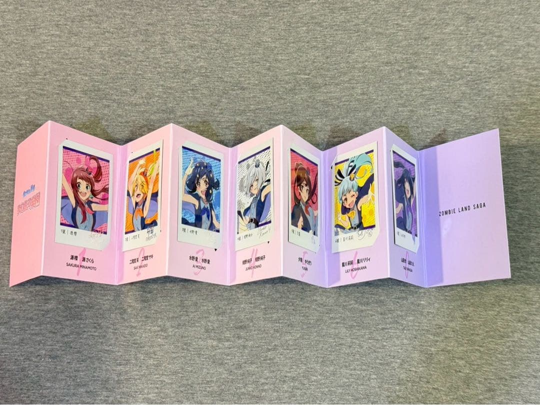 ゾンビランドサガ　ゆめぎんがパラダイス台湾限定ポスターチェキセット扇