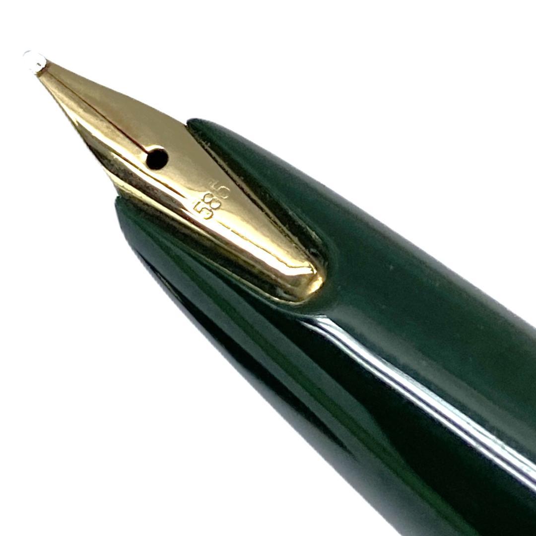 ビンテージ MONTBLANC No32 14K 万年筆 グリーン 極美