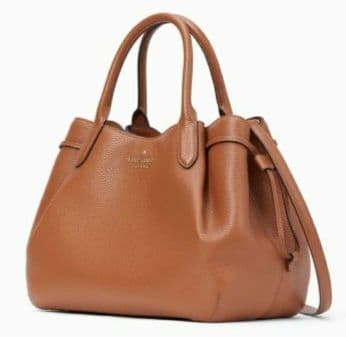 【極美品】ケイトスペード ダンプリング ラージ サッチェル ブラウン レザー