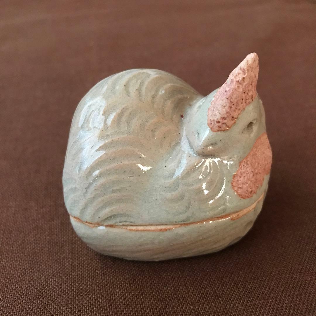 萩焼 渡辺栄泉 香合 酉 干支香合 - メルカリ