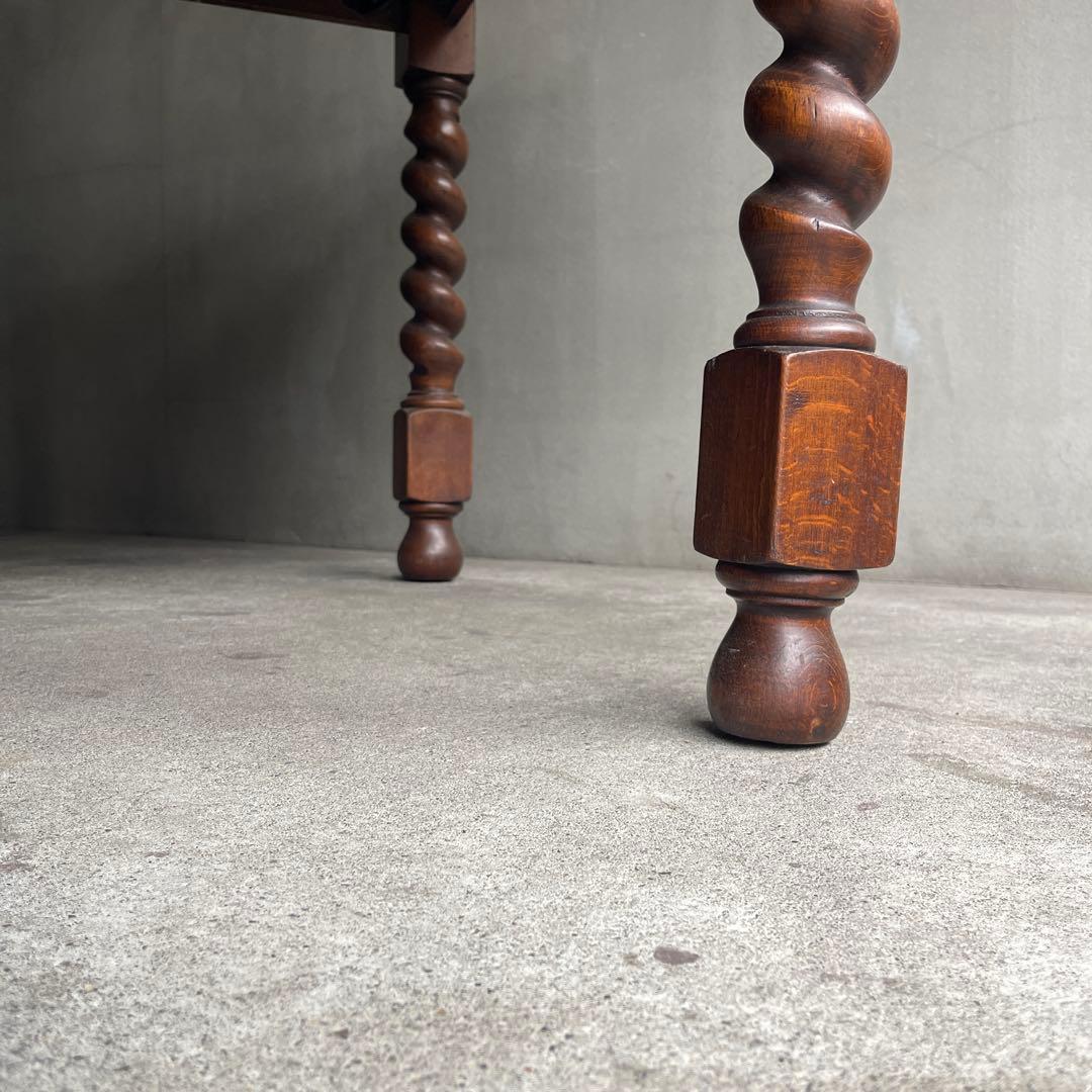 イギリス　アンティーク家具 ドローリーフテーブル 拡張テーブル　オーク