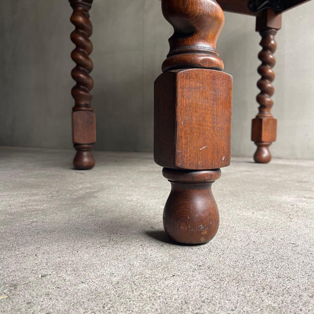 イギリス　アンティーク家具 ドローリーフテーブル 拡張テーブル　オーク