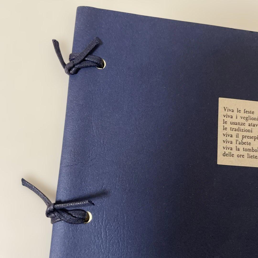 匿名配送】未使用 ネイビー アドレス帳 文房具 年代物 レトロ