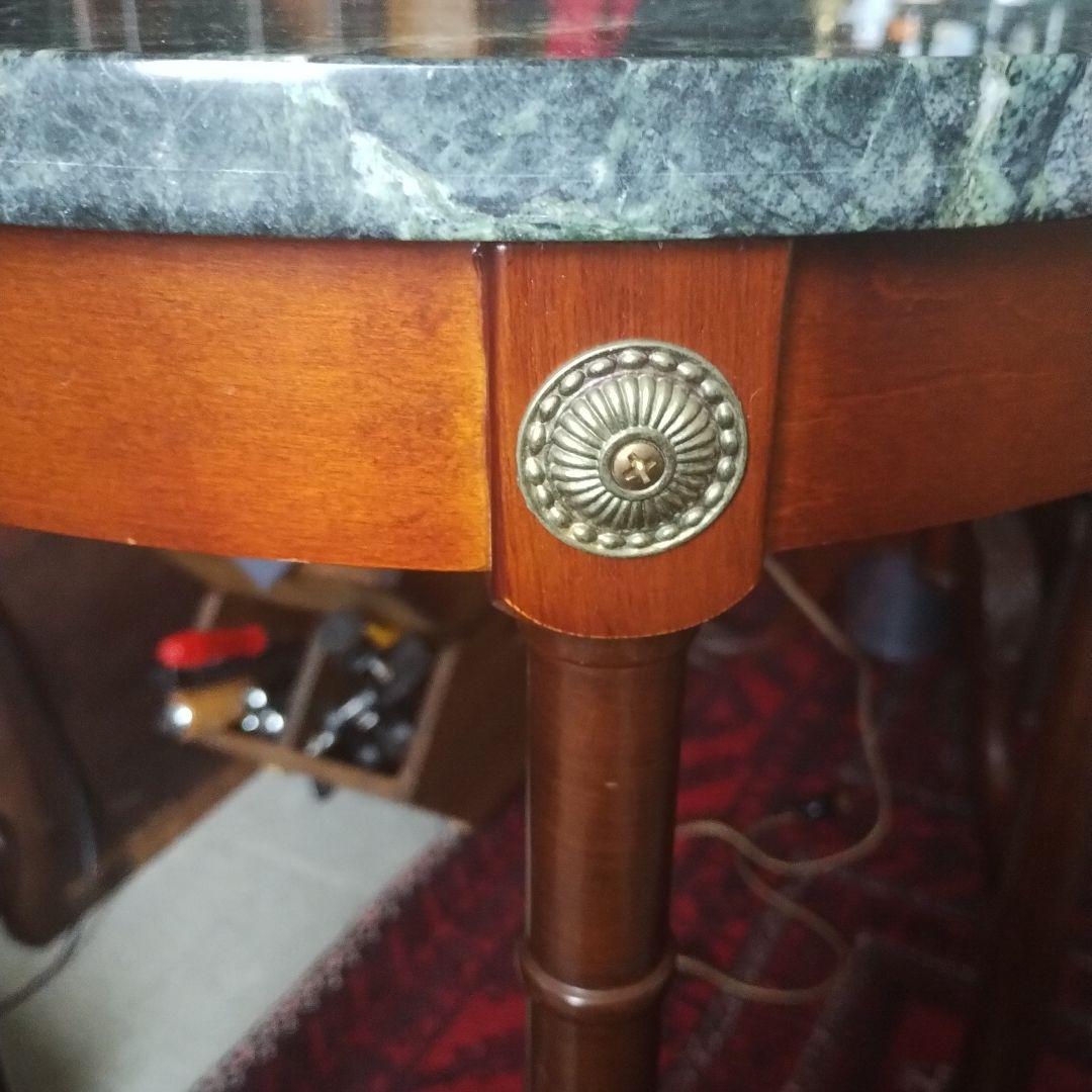 e*a様 アンティークスタイル 大理石天板 サイドテーブル コンソール