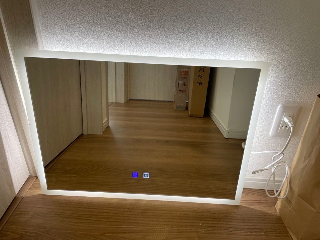 タックのコン様専用】LEDタッチセンサー付きミラー ホワイト50x70