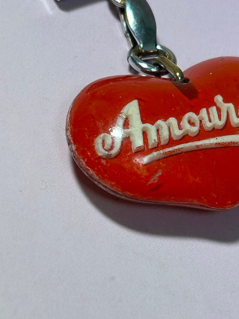 ハート型 ブルボンキーホルダー 傷多数あり Amourette - メルカリ
