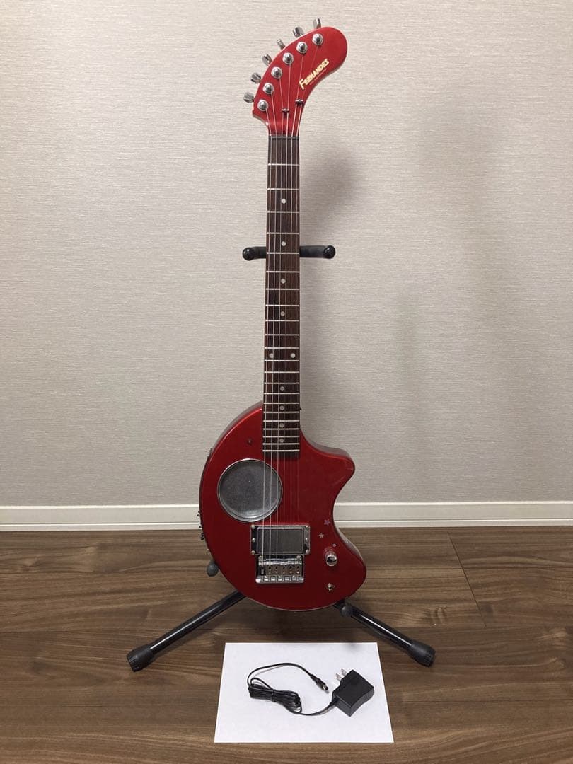 美品 FERNANDES DIGI-ZO 赤 ZO-3 電源アダプター付き