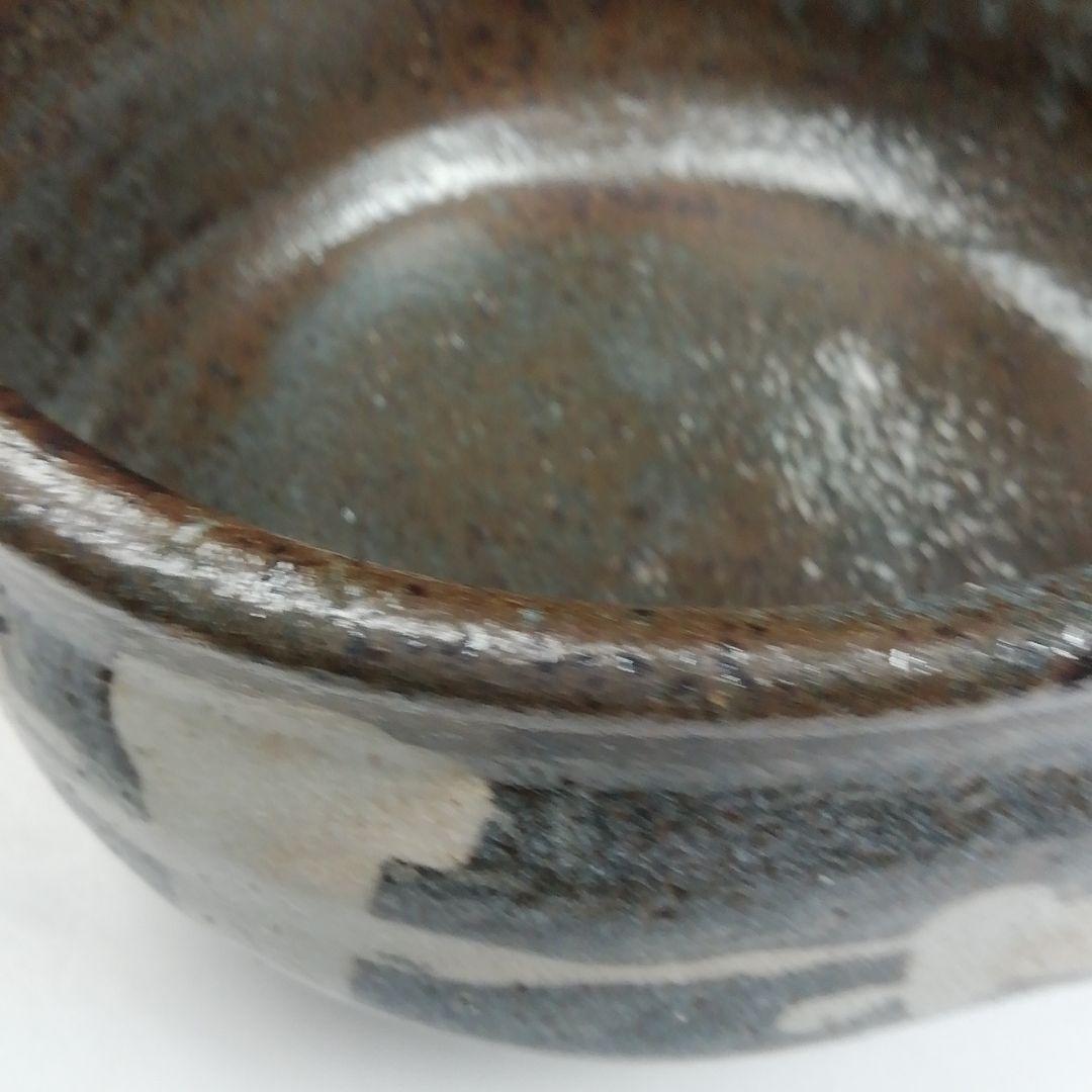 W84 茶碗 『鼡志野 茶碗』『竹里庵 加藤春二 作』 共箱 抹茶碗 茶道具