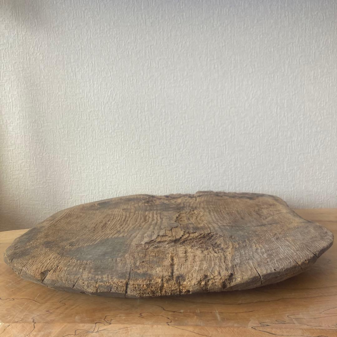 李朝 敷板 台座 ソバン 木地盆 木工品 古道具坂田 骨董 李朝家具