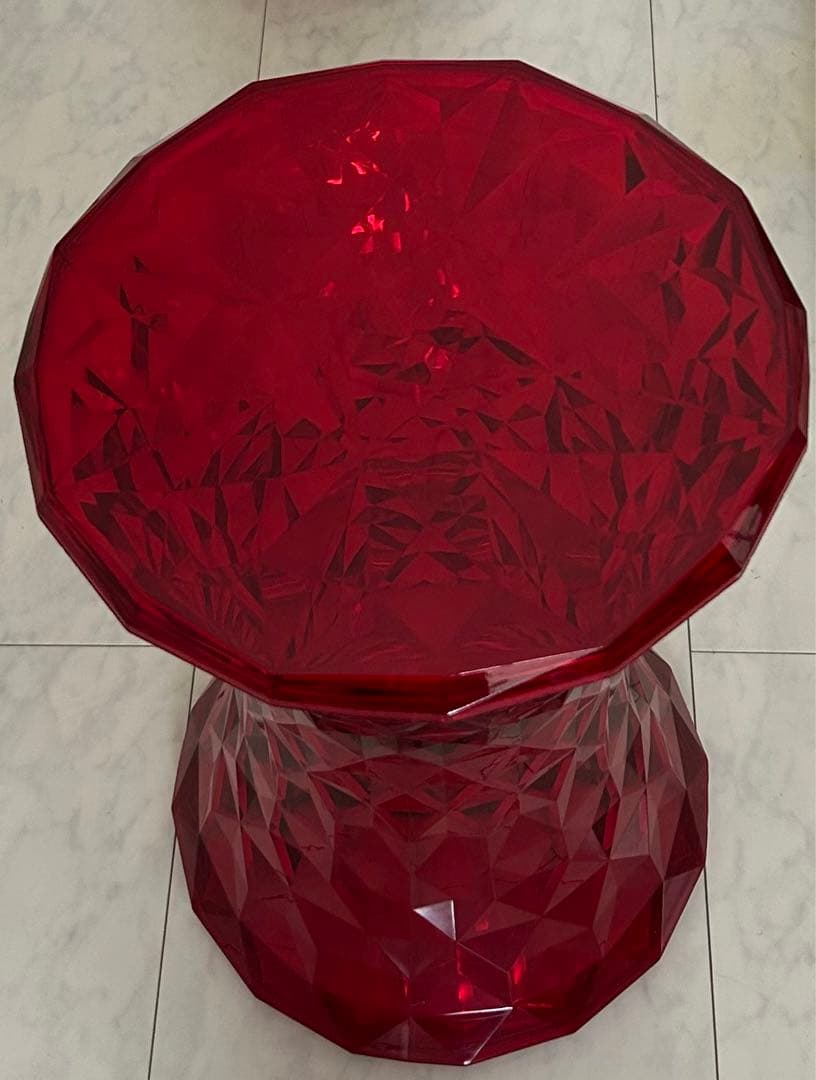 【正規品】 Kartell カルテル　スツール　ストーン　レッド　中古品