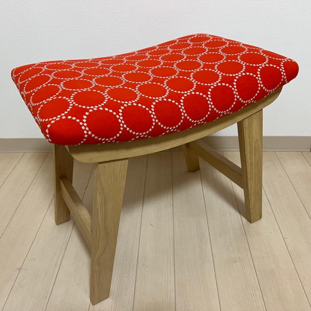 ミナペルホネン スツール タンバリン L4 【裏ネイビー/オレンジ