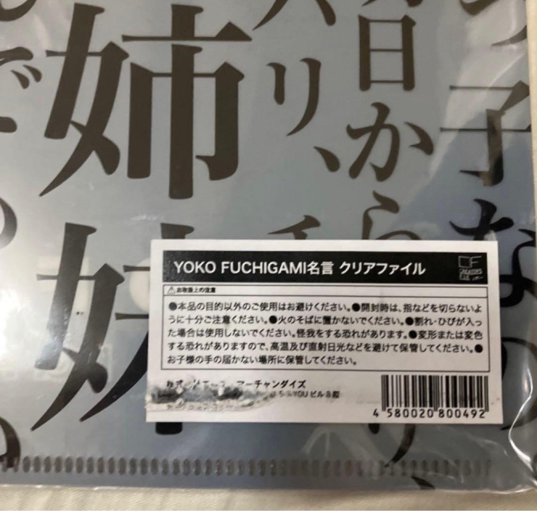 ロバート秋山　クリエイターズファイル　クリアファイル　ヨウコフチガミ