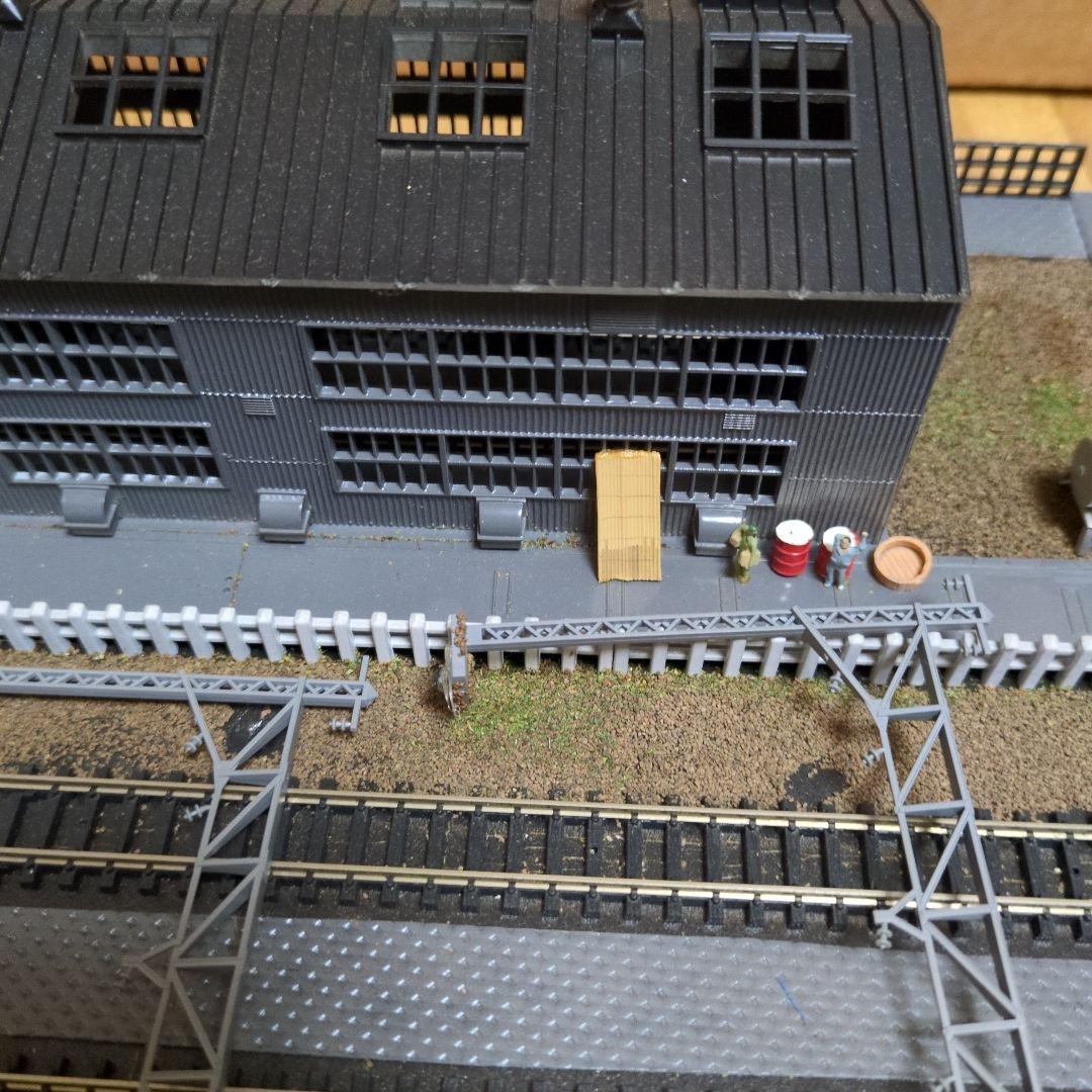 Nゲージ情景電車車庫