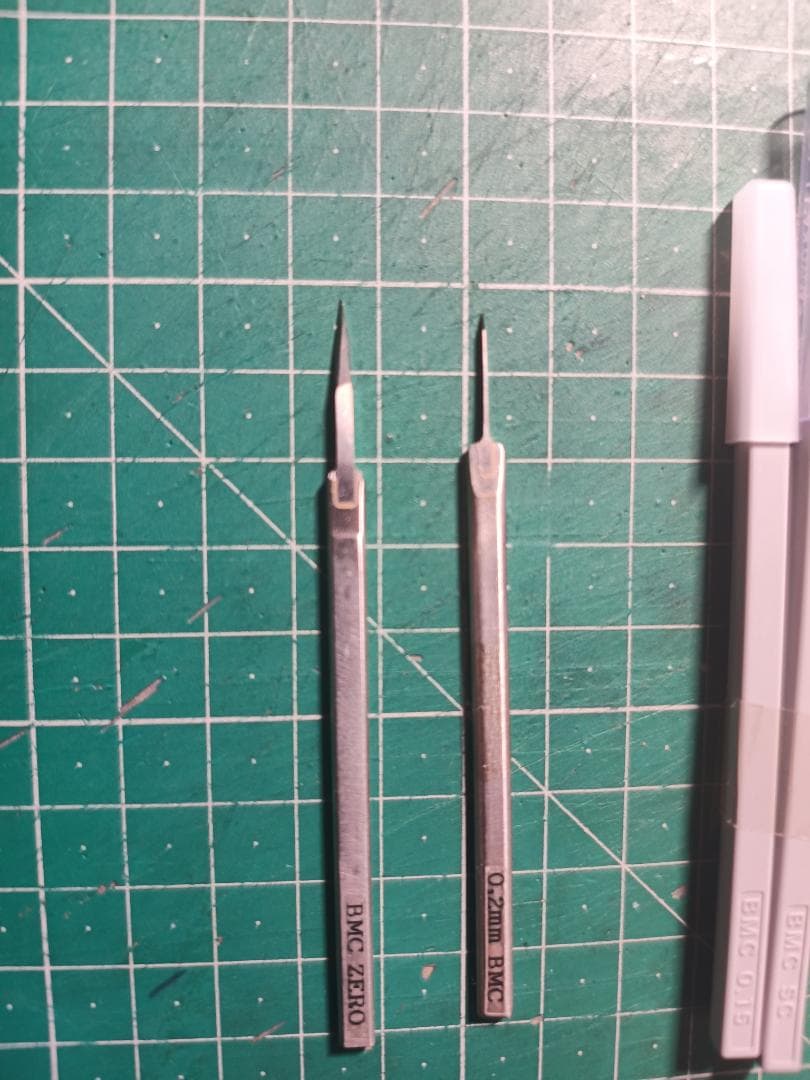 スジボリ堂BMCタガネZERO＆0.2mm /量産型0.15mm＆スクレーパー等