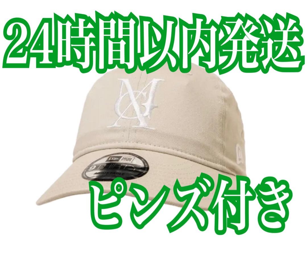 Mrs. GREEN APPLE ベージュ キャップ ニューエラ ピンズ付き - メルカリ
