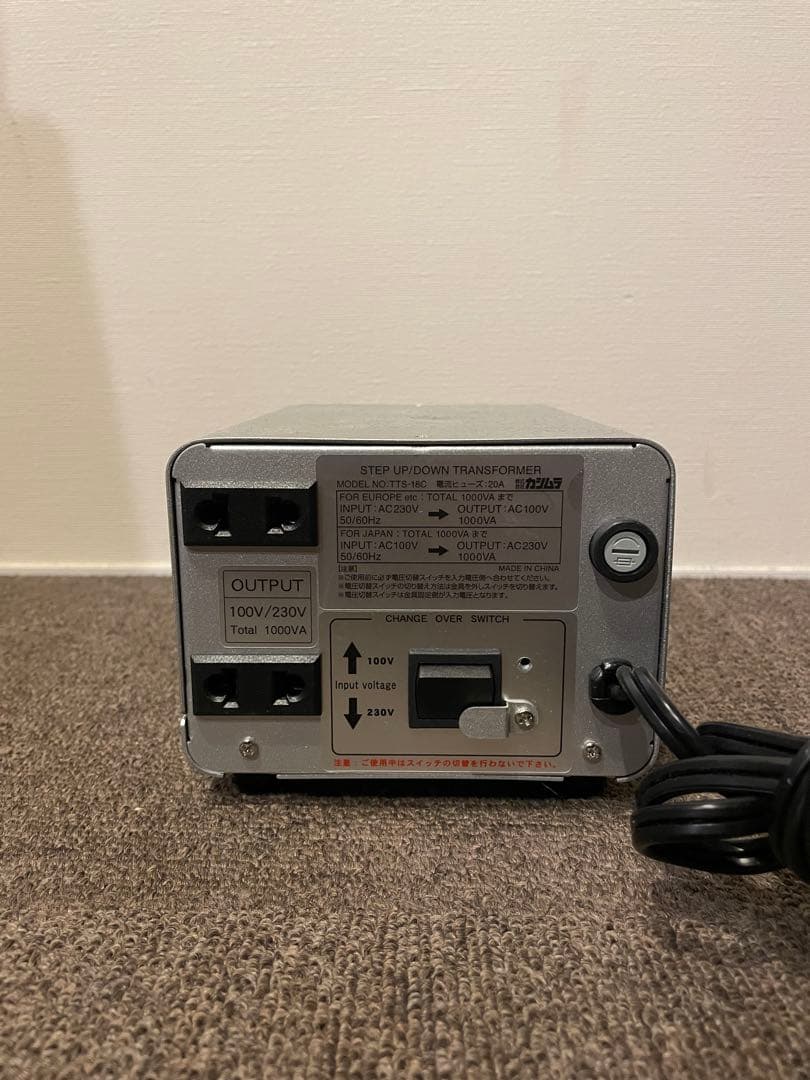 カシムラ アップ/ダウン1000W 220V~240/100V TI-18変圧器 Amazon.co