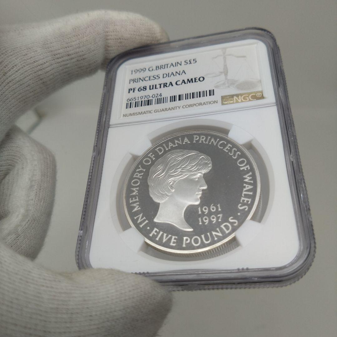PF68 ウルトラカメオ】 ダイアナ妃追悼記念 銀貨 1999年 - メルカリ