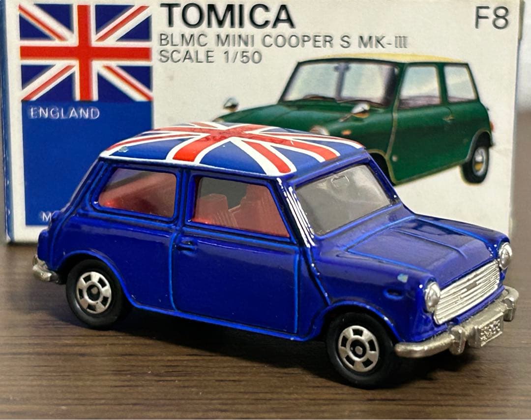 トミカ ミニクーパー 濃青 ユニオンジャック